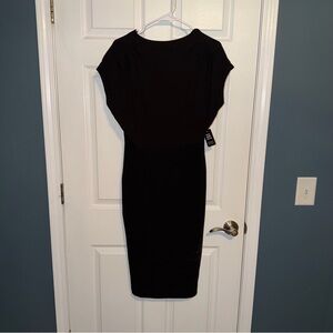 Express Black Midi Sheath Dress